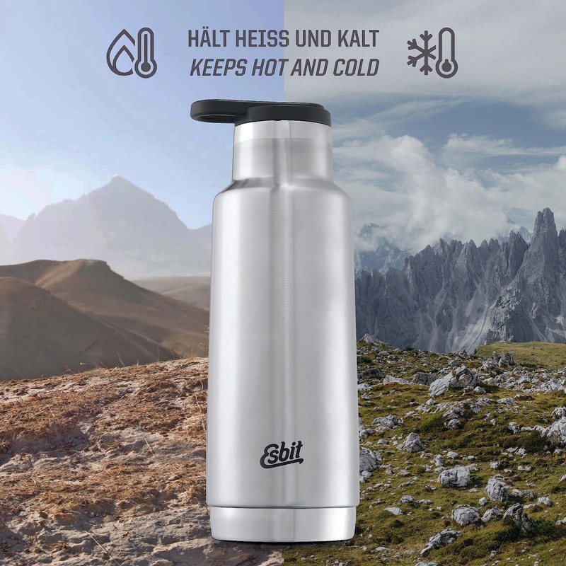 Esbit Isolierflasche Pictor - Edelstahl Thermoflasche 750 ml - mit