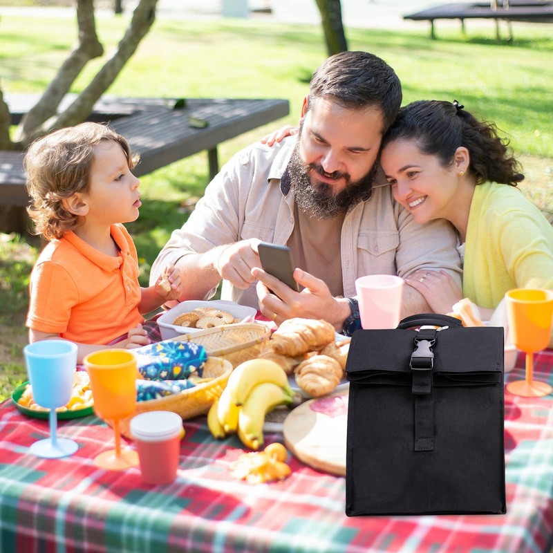 SUNNY BIRD Insulated Lunch Bag Rolltop Lunch Box for Women,
