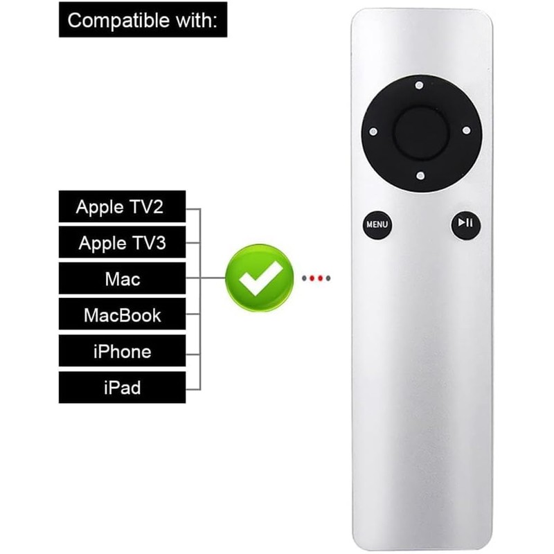 Tavice Replacement Infrared Remote Control Compatible for Apple TV1 TV2