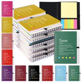 Feifeiya 36 Set Team Gifts for Employee Appreciation Gifts for Coworkers Inspirational Notebook with Sticky Notes Motivational Journals Notepads for Teacher Nurse Staff Christmas Gifts(Colorful)