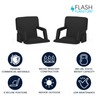 Flash Furniture Malta Portable Stadium Seats for Bleachers or Benches,