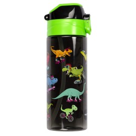 Fringoo Kids Water Bottle with Straw 100% Leak Proof BPA Free 600ml Bottle for School Nursery Travel Kids Dinosaur Skaters 600ml