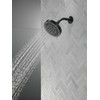 Delta 6-Setting Matte Black Shower Head with High Pressure Spray,