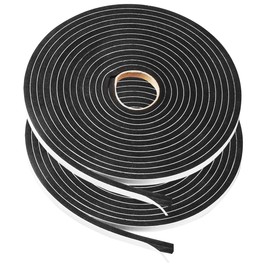 2 Rolls Foam Seal Tape for Door Window Insulation, Soundproof and Shockproof Foam Adhensive Strip, 3/8"Wx3/16"T Single Sided Foam Tape, Cold Air and Draft Closed Cell Seal Strip,Total 32FT