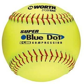 Worth 12" Super Blue Dot Softballs from 1 Dozen