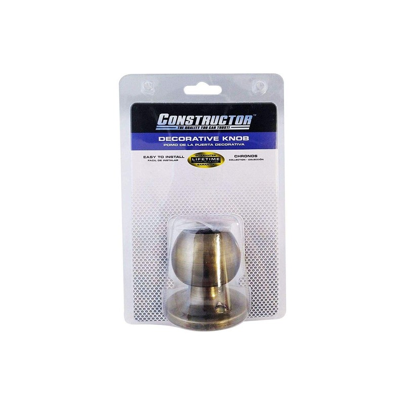 CONSTRUCTOR Wholesale Chronos Decorative Dummy Door Knob Handle Antique Bronze