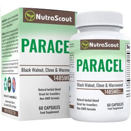 NutraScout NutraScout Paracel Intestinal Guard | Intestinal Cleanse for Humans | Wormwood, Black Walnut, Clove, Garlic & More | 60 Capsules (Non-GMO)