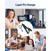 SEYUGOPTI 4Pin Plug Lavalier Lapel Microphone for Audio-Technica Wireless Transmitter,