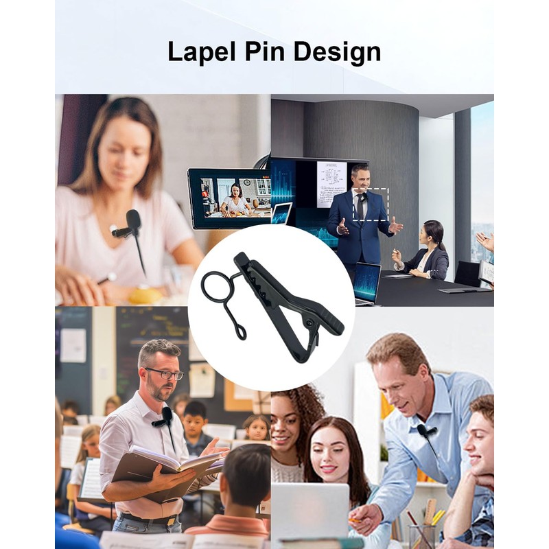 SEYUGOPTI 4Pin Plug Lavalier Lapel Microphone for Audio-Technica Wireless Transmitter,