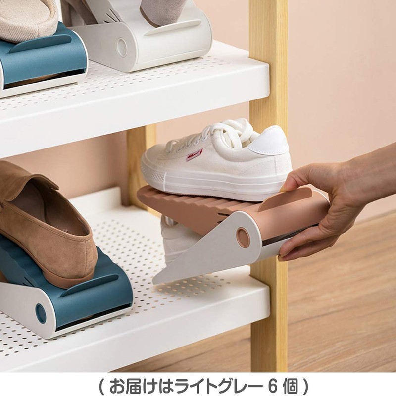 Astro 821-04 Shoe Holder, Light Gray, Set of 6, Shoe