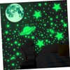 Generic Nursery Room Wall Sticker Set Glow Dark Stars and