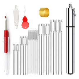 1 Juego Agujas Para Coser(30 Piezas), Agujas Para Tejer, Es Muy Adecuado Para La Mayoría De Los Trabajos De Costura, Bordado, Reparación, Relleno, Artesanía, Etc