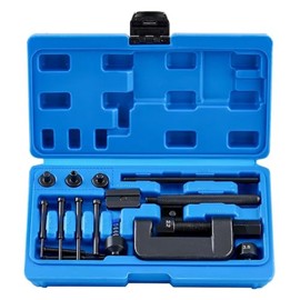 THIKPO 13 Piece Motorcycle Chain Breaker Kit Chain Removal Tool Chain Cutter Riveting Kit for Cam and 25 to 630 Chains