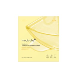 MEDICUBE Kojic Acid Turmeric Brightening Gel Mask, 4 Mascarillas Faciales de Hidrogel con Ácido Kójico, Cúrcuma y Niacinamida 2, Hidratación,...      