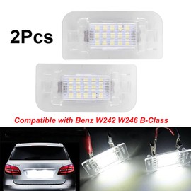 Car Rear Plate Light Suitable for M-B/enz W242 W246 B-Class Number Plate Light Pack of 2