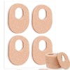 WILLBOND 48 Pack Callus Pads Soft 1/4" Thick Oval Shape