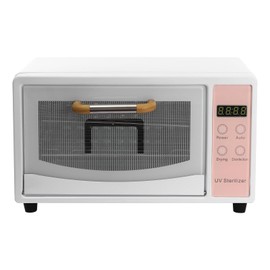 10L Nail Tool Cabinet Multi-Functional Nail Cleaner Box Autoclave Sterilizers Nail Care Tools Drying Box Sterilizer for Nail Tools LED Display Height Adjustable for Beauty Nail Salon Tool Toys Towels