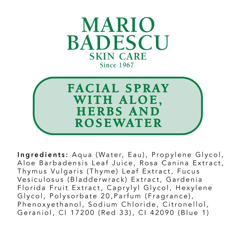 Mario Badescu Facial Spray with Aloe, Herbs and Rose Water