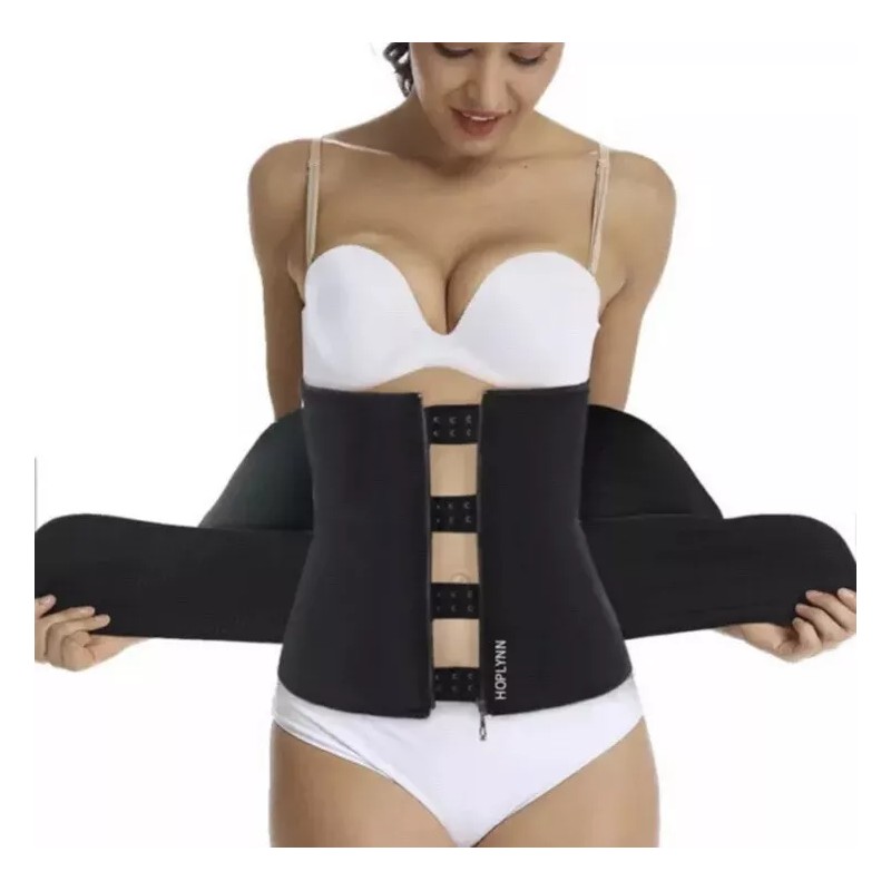 Hoplynn Womens medium Sweat Waist Trainer Corset Trimmer neoprene back