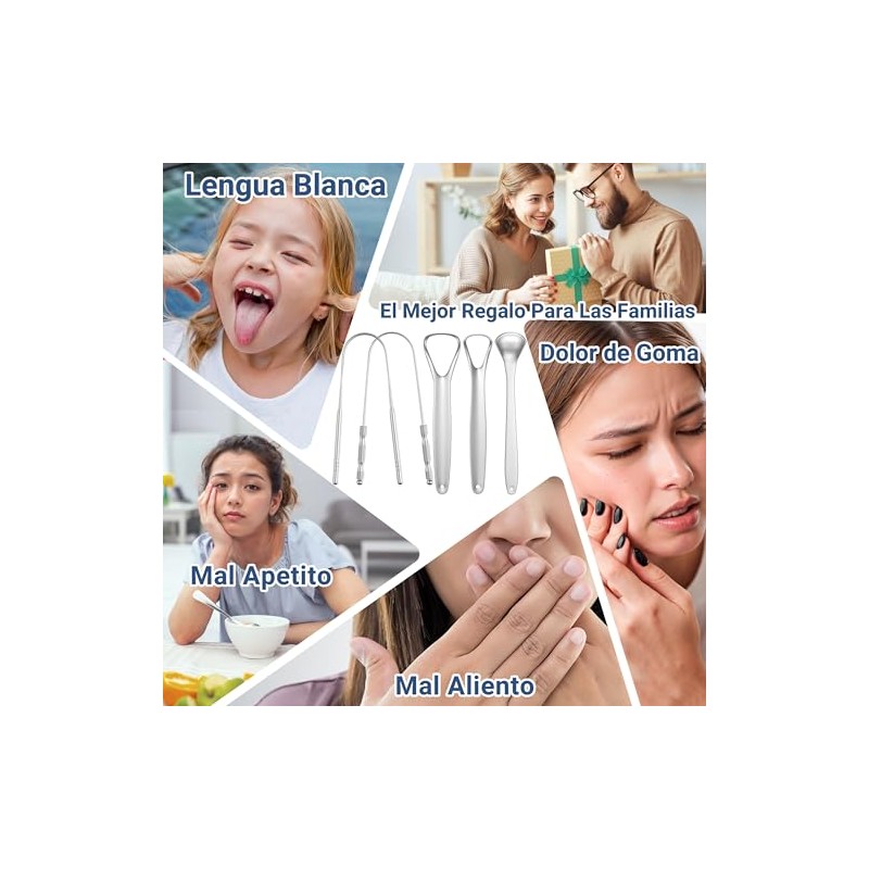 Jasinber Set de 5 Limpiador de Lengua