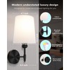 Ouyulong Battery Operated Wall Sconces Set of 2, Wireless Rechargeable