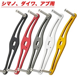 VISPREA Reel Aluminum Alloy Parts Bait Reel Handle 4.7 inches (120 mm) Crank Shimano Daiwa Daiwa Abu Garcia Compatible Custom Parts Replacement YU263 (Black)