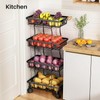 Fruit Basket Kitchen Pantry Organizers and Storage - 4 Tier