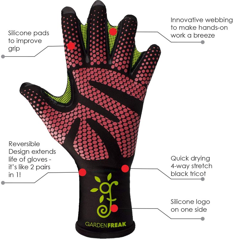 Grip Gardening Gloves Webbed Premium Rubber Stylish Thea Glove by