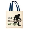 Welder Gifts For Women Best Squatchin Welder Navy Handle Canvas