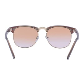 Kelens Myopia Glasses Half Frame Computer Glasses Retro Myopia Nerd Glasses Clear Lenses Remote Glasses with Dioptres -1.0 to -4.0, brown