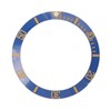 ZJchao Professional Watch Bezels Inserts Replacemnet, Lightweight Blue with Gold