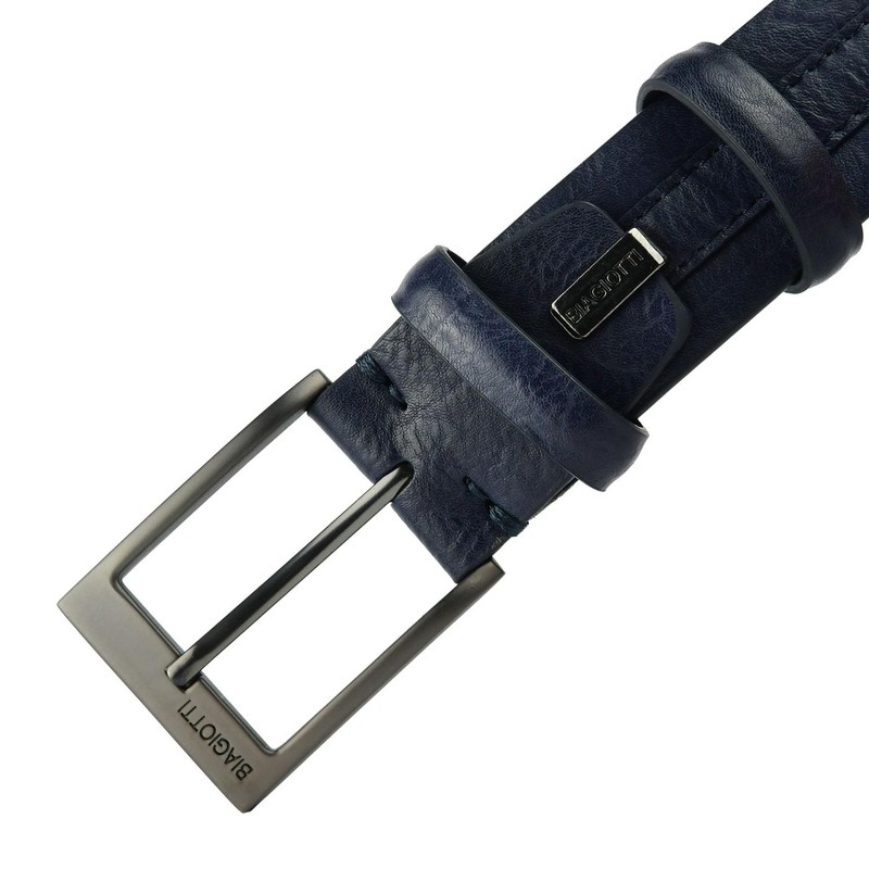 BIAGIOTTI Men's Belt Outer PU Leather Lining, Can Be Shortened