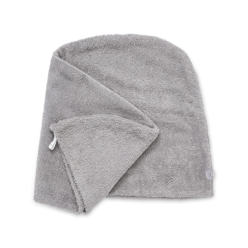 Catherine Lansfield Quick Dry Cotton Turbie Head Towel Grey
