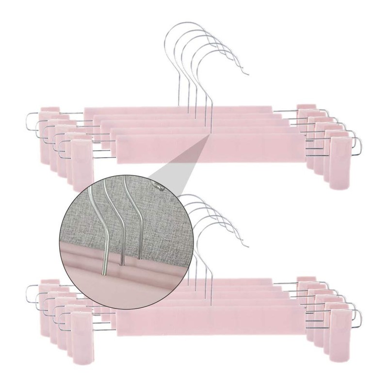 OUNONA Pants Hanger with Clips, Stylish, Skirt Hanger, Anti-Slip, Deformation