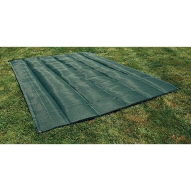 Camco Durable Reversible RV Camper Awning Mat - Keeps Dirt From Being Tracked - Perfect for Campsites, Beaches, Picnics 9' X 12'- Green (42820)