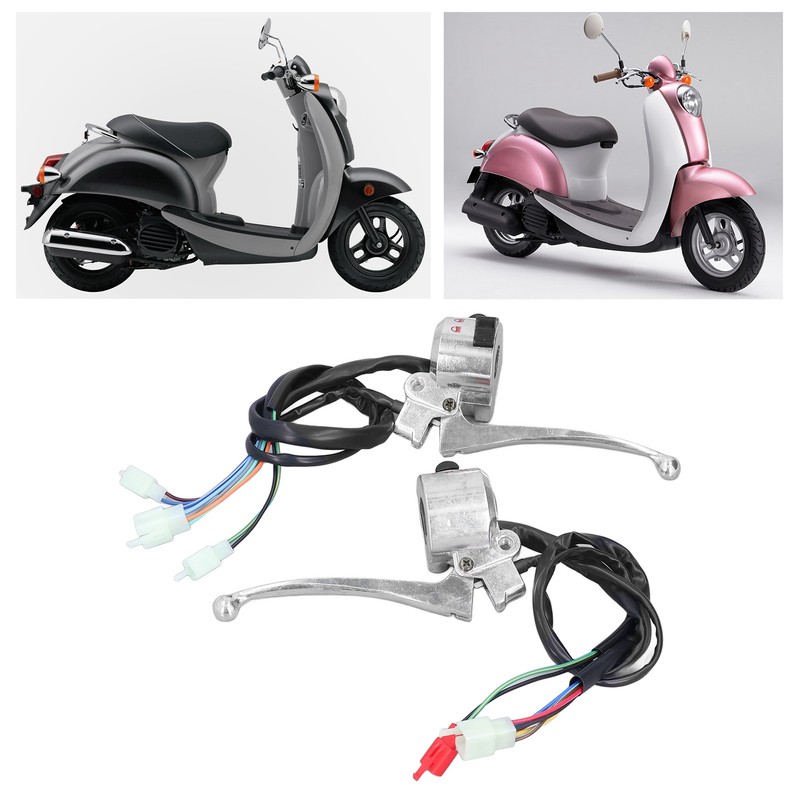 2pcs 22mm Motorcycle Drum Brake Handlebar Switch Left Right Aluminum