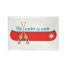 CafePress Wide Water Canoe Magnets Rectangle Magnet (100 pack)