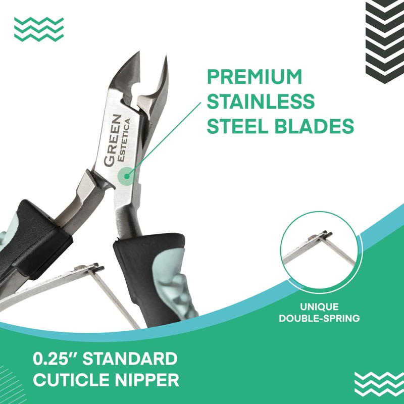 Cuticle Trimmer with Non-Slip Grip Handle Professional Stainless Steel Cuticle