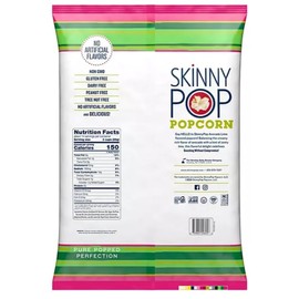 Skinny P Avocado Lime Popcorn, Gluten Free, Non-GMO, Whole Grain Snack, 14 oz