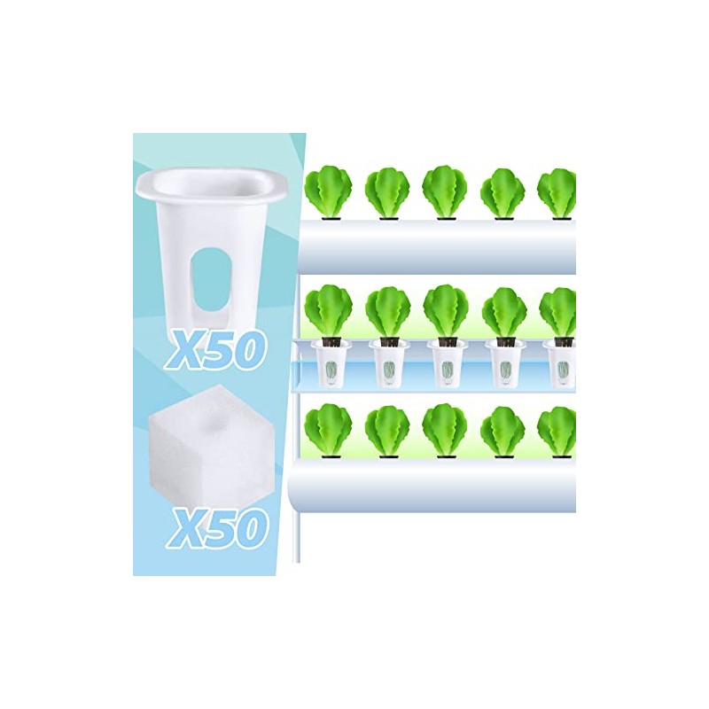 Hoolerry Hydroponics Growing System Kit - 100 Pieces for Indoor