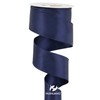 HUIHUANG Navy Blue Satin Wired Ribbon 1-1/2 inch Navy Double-Faced
