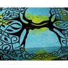 Sweet Us Celtic Print Tablecloth for Square Tables 72x72 Blue