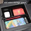 Armrest Storage Box, Wireless Charging Pad & Cup Holder Set