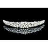 Scatter Faux Pearl Rhinestone Crystal Bridal Headband Tiara T1034