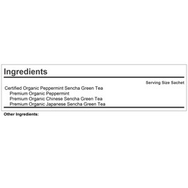 Andrew Lessman Tea - Peppermint Green Tea 90 Sachets - Blend of Certified Organic Sencha Green Tea and Premium Peppermint. Powerful Anti-oxidant EGCG. Mild, Soothing, Refreshing. No Bitter Aftertaste