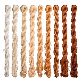 MINGGUXIUYI Natural 100% Silk Thread Handmade Embroidery Thread Floss (58)