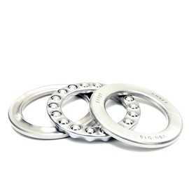 Parts and Parts 51107 Axial Ball Bearing, 35 x 52 x 12 mm, DIN 711, High Axial Load Capacity, Easy Assembly, Deep Groove Thrust Bearing, Durable Steel Construction, Use in Shafts & Mechanical Devices