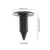 EMSea 30pcs Plastic Fir Tree Trim Clips Black 6mm Hole