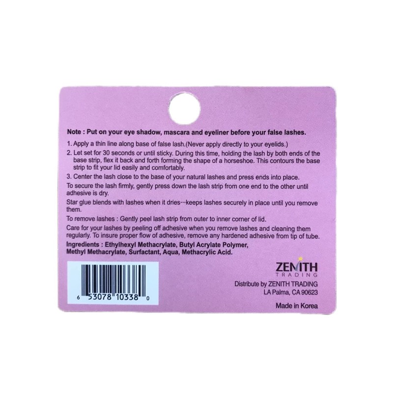 Star Glue Super Strong Eyelash Glue Adhesive Clear Promotes Appearance