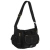 EyeCatchBags New York Cross Body Messenger Canvas Shoulder Bag Black